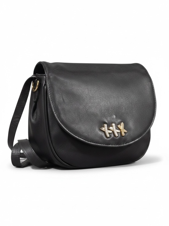 Paloma Picasso Handbags - Vintage Paloma Picasso Black Leather Crossbody Messenger Bag Triple X Logo